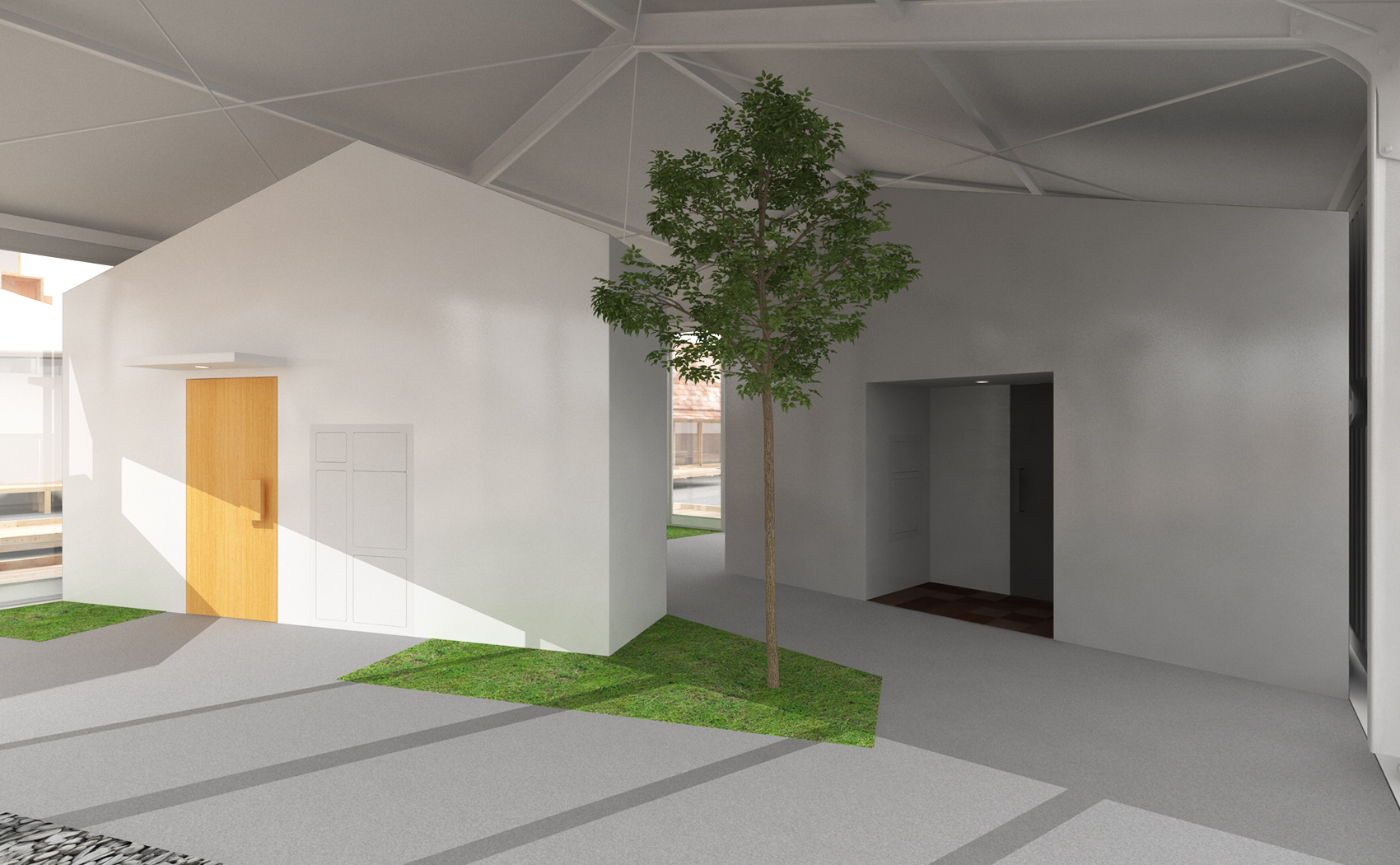 House with Refrigerator Access from Outside