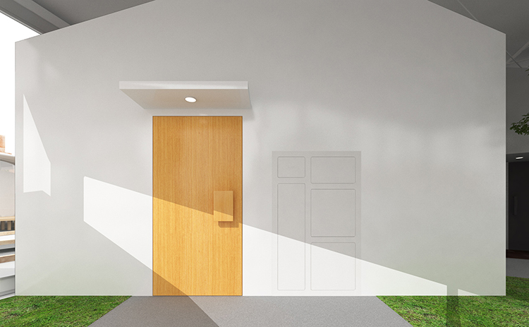 House with Refrigerator Access from Outside