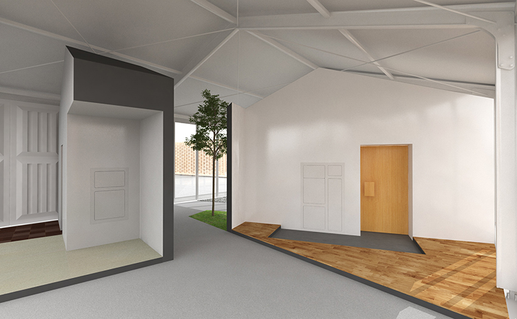 House with Refrigerator Access from Outside